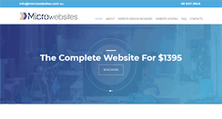 Desktop Screenshot of microwebsites.com.au