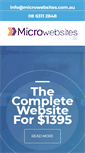 Mobile Screenshot of microwebsites.com.au